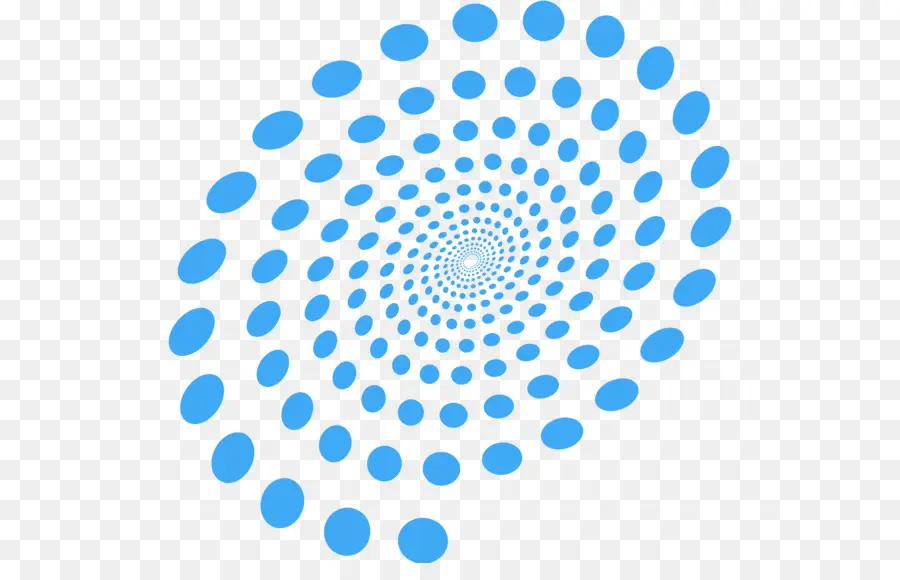 Espiral Azul，Pontos PNG