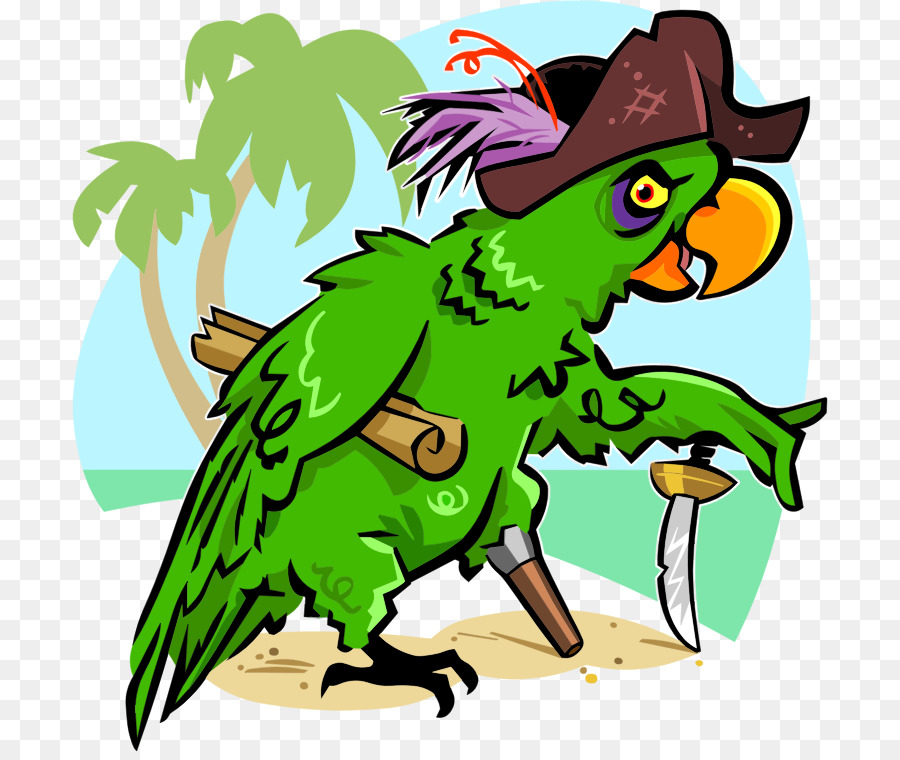 Papagaio Pirata，Verde PNG