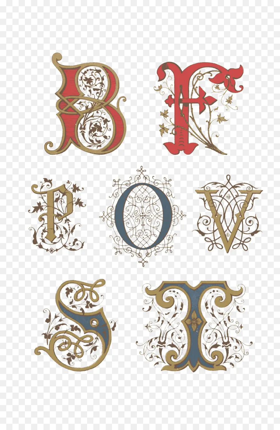 Letras Decorativas，Alfabeto PNG