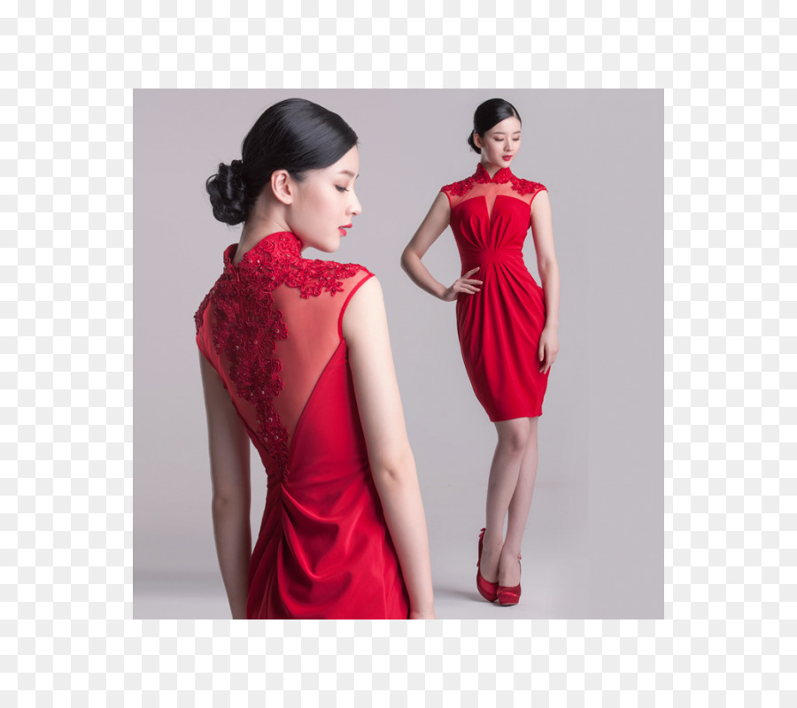 Vestido Vermelho，Moda PNG