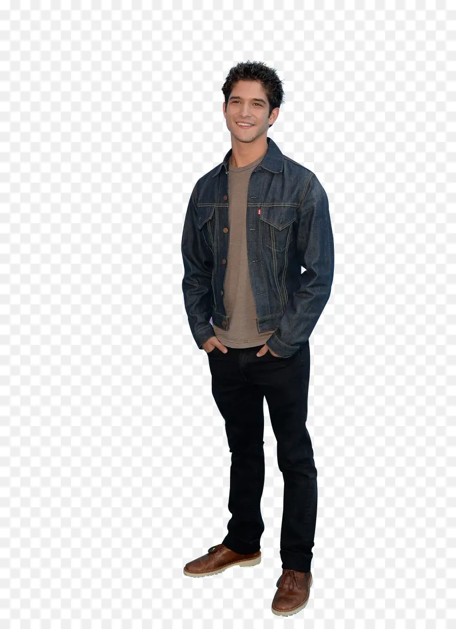 Homem De Jaqueta Jeans，Sorrindo PNG