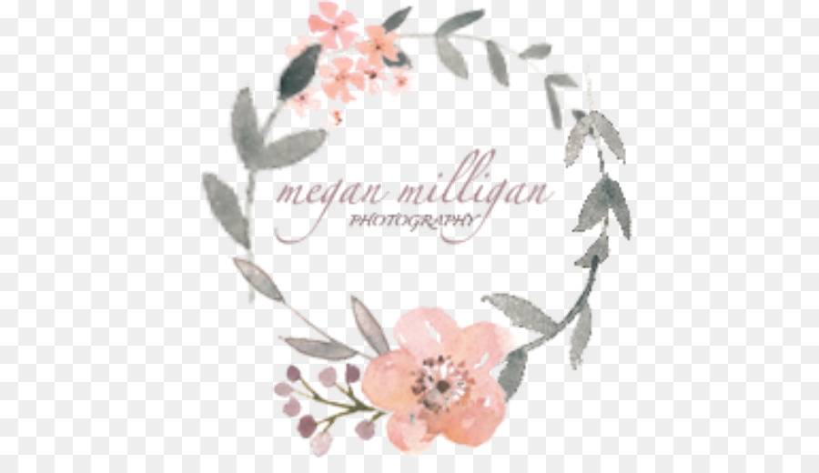 Logotipo De Fotografia Floral，Megan Milligan PNG