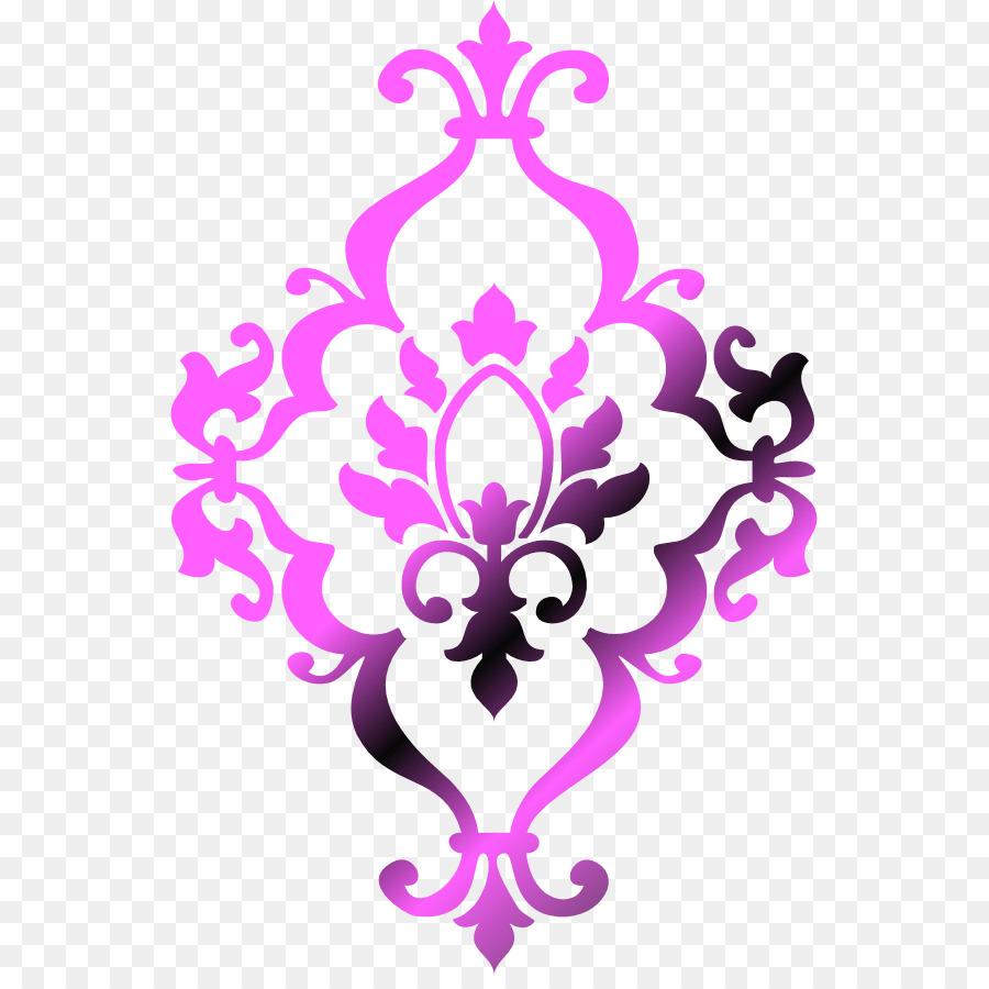 Padrão Floral Roxo，Ornamento PNG