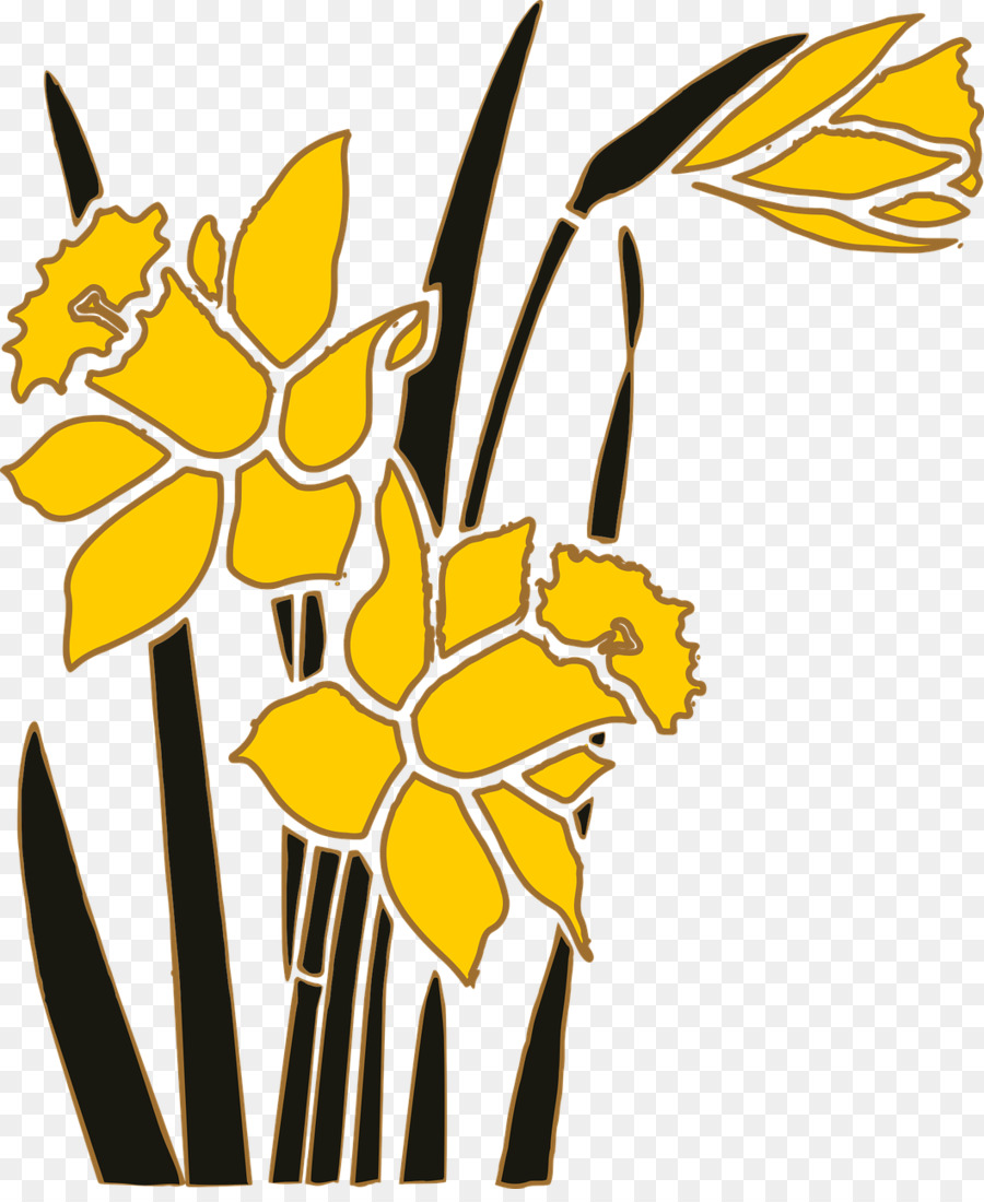 Narcisos，Amarelo PNG