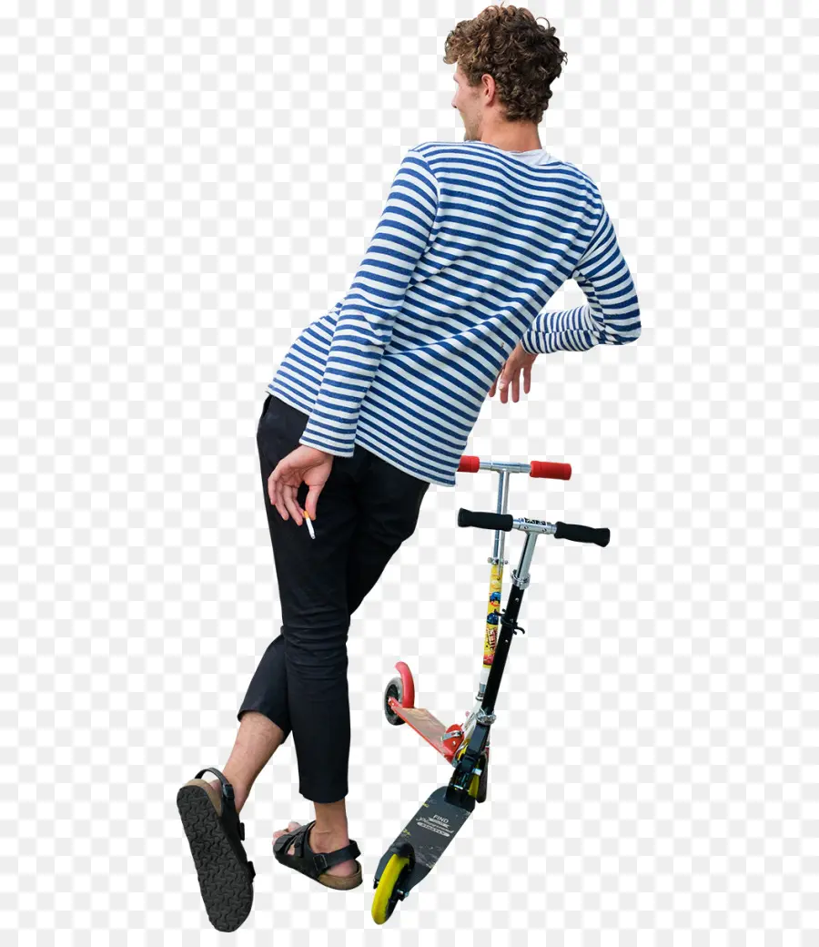 Homem Com Scooter，Patinete PNG