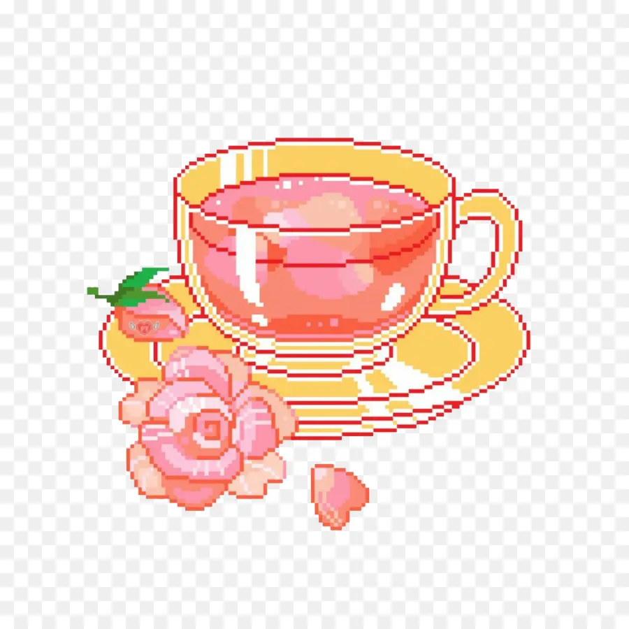 Chá，Pixel Art PNG