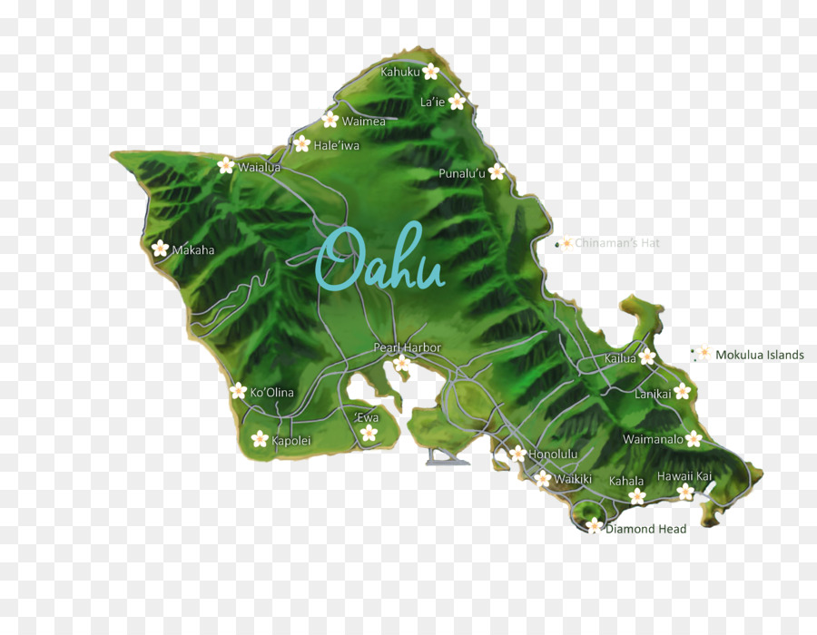 Mapa De Oahu，Ilha PNG