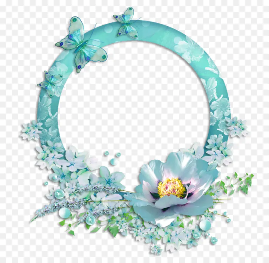 Moldura Floral，Quadro PNG