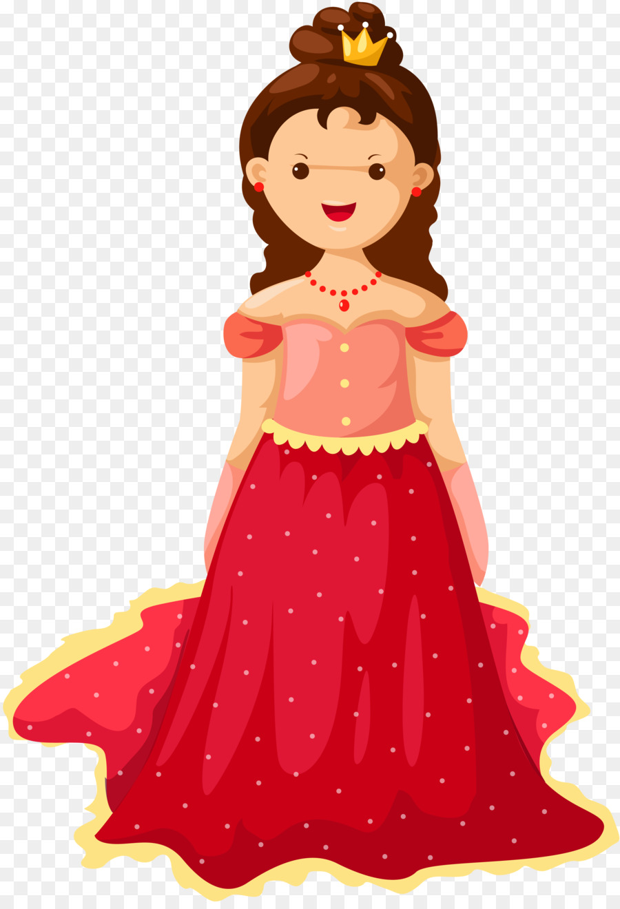 Princesa De Vestido Vermelho，Princesa PNG