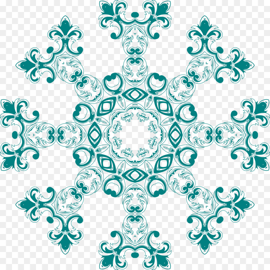 Design Ornamental，Azul PNG