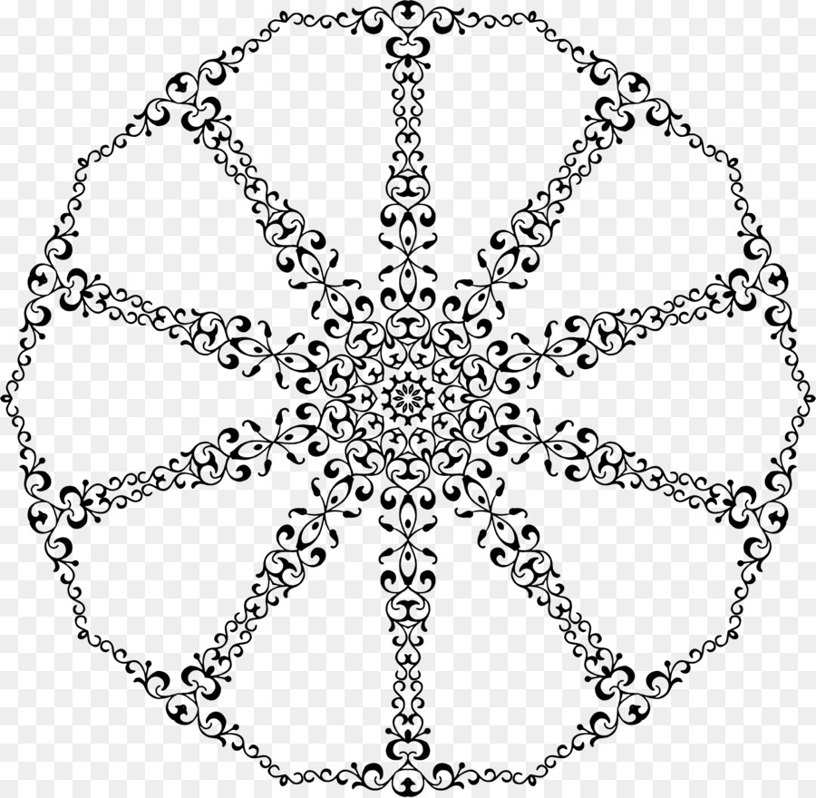 Mandala Ornamentada，Padrão PNG