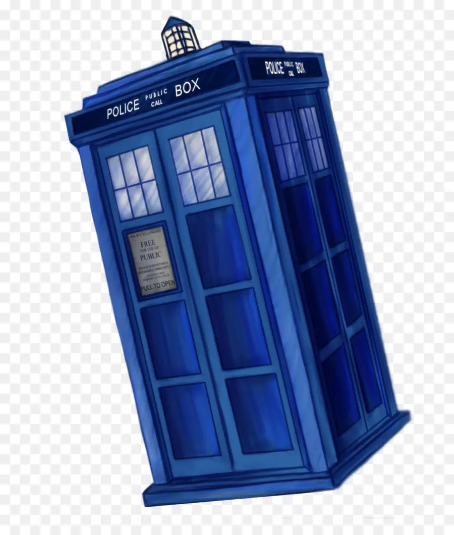 Caixa Policial Azul，Tardis PNG