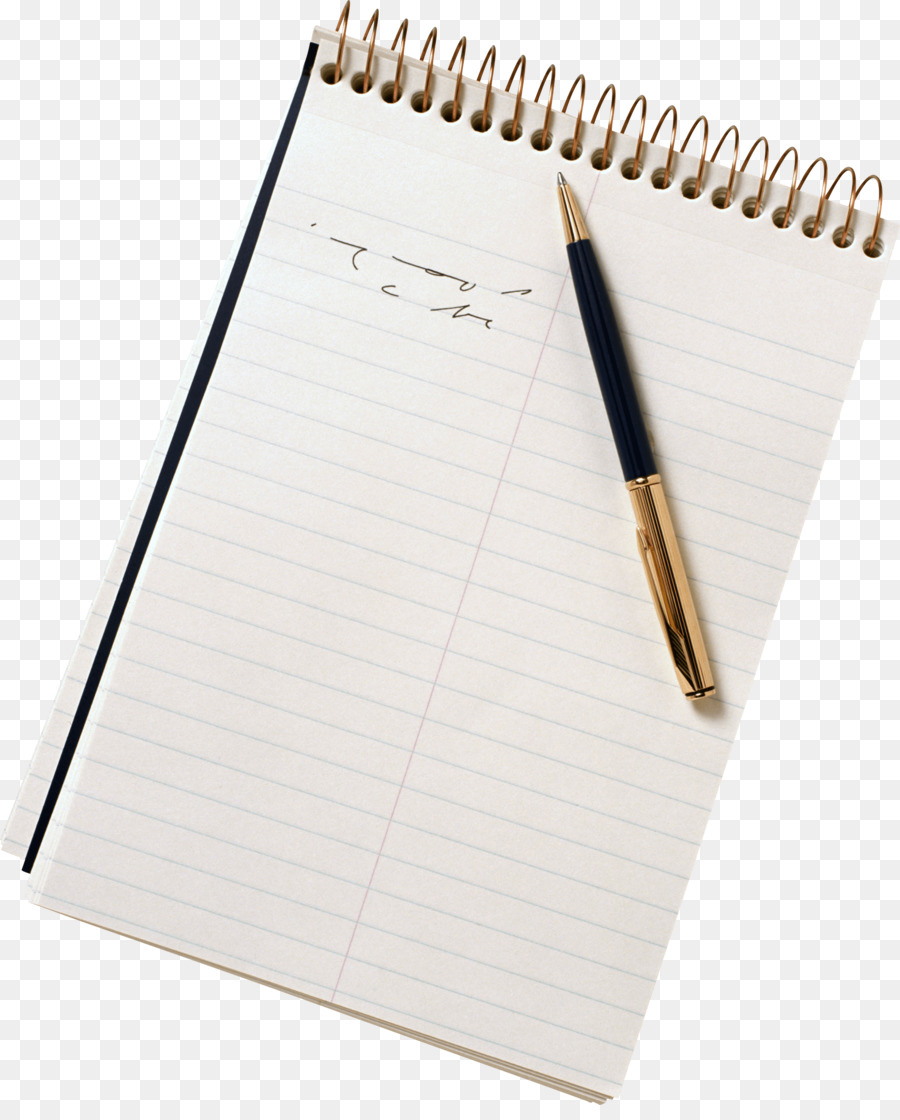 Caderno E Caneta，Escrita PNG