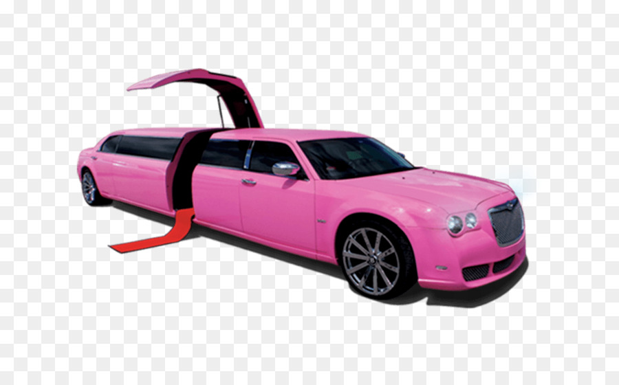 Limusine Rosa，Carro PNG