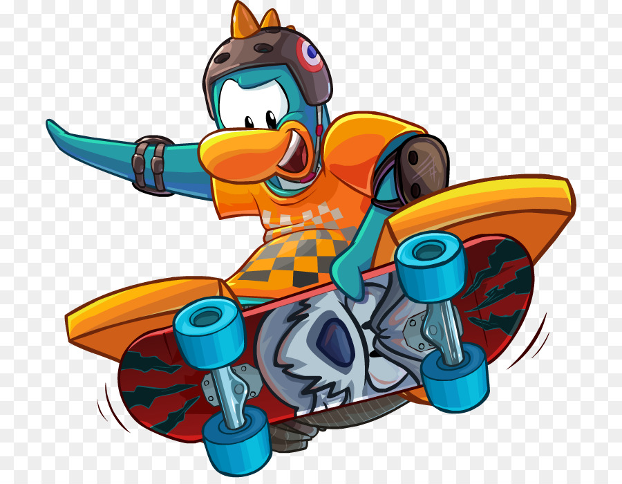 Skate，Penguin PNG