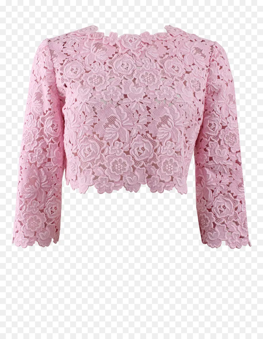 Top De Renda Rosa，Renda PNG