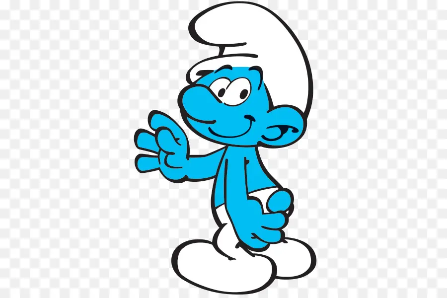 Personagem De Desenho Animado Azul，Smurf PNG