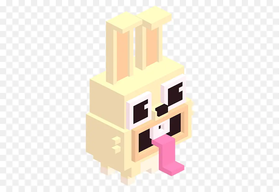 Coelho Pixelado，Língua PNG