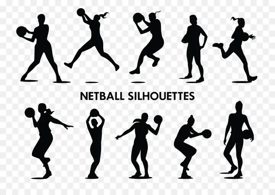 Silhuetas De Netball，Jogadores PNG