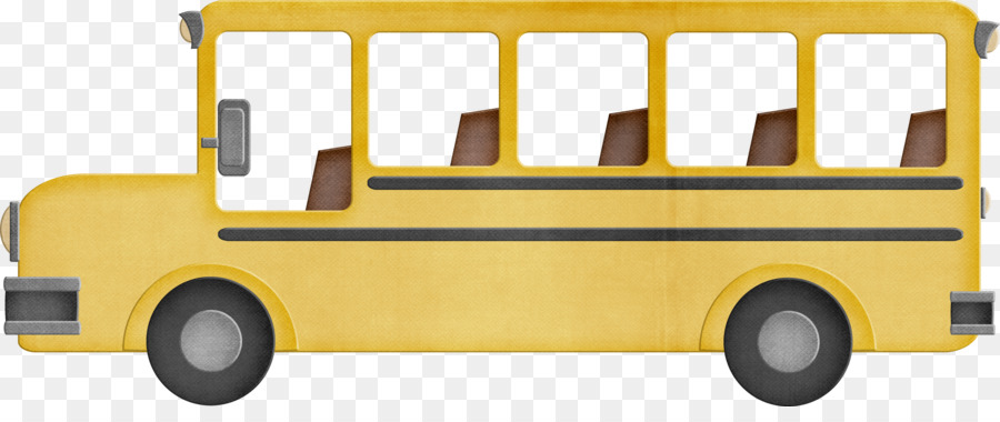 Ônibus Escolar，Amarelo PNG