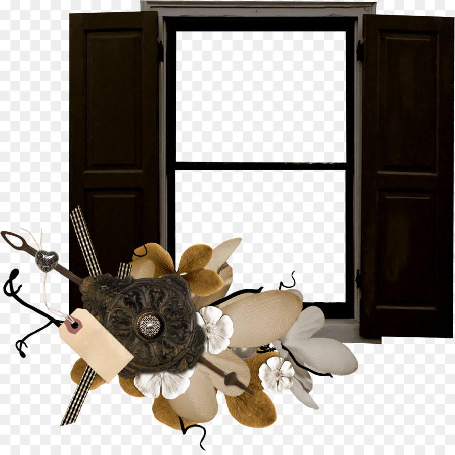 Janela Com Decorações，Decorações PNG