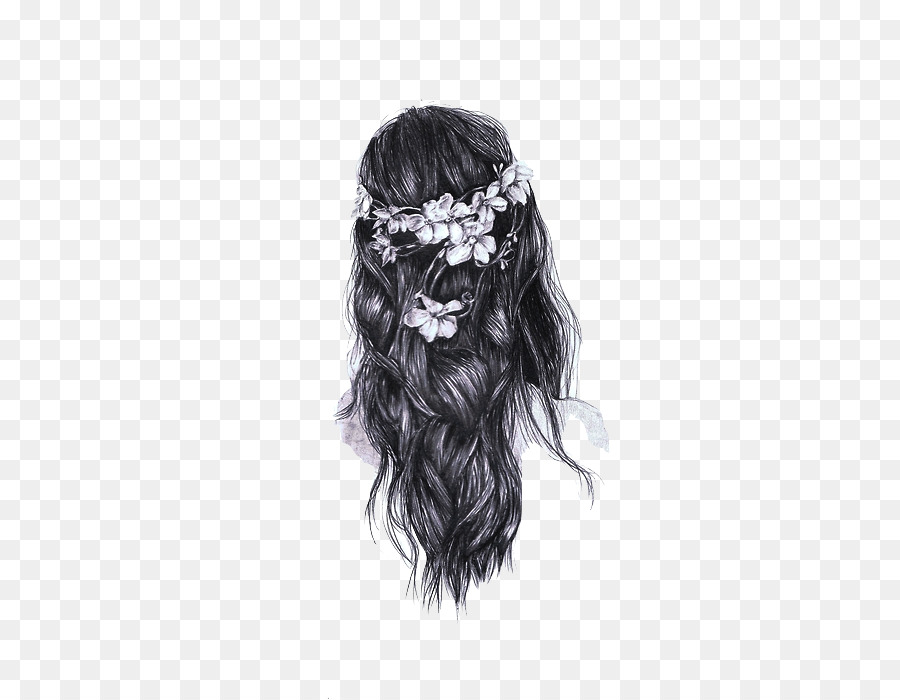 Cabelo Com Flores，Flores PNG