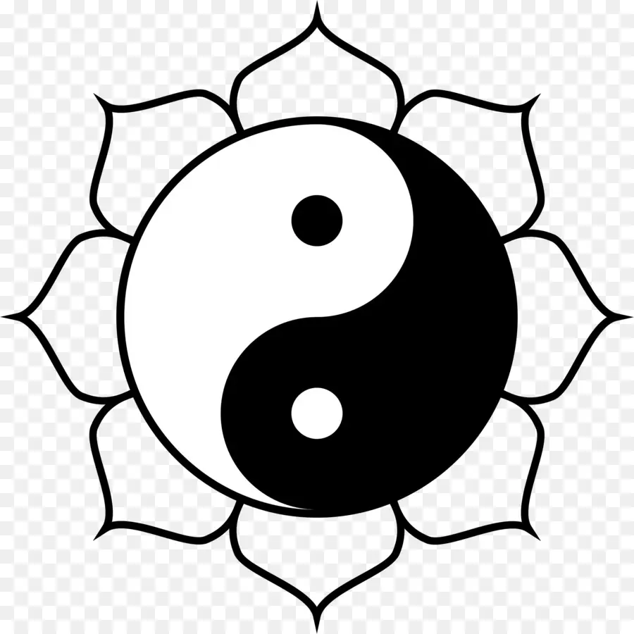 Lótus Yin Yang，Equilíbrio PNG