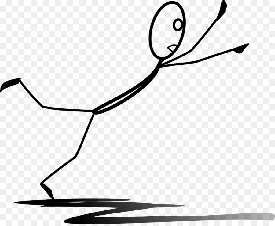 Stick Figure Escorregando，Escorregar PNG