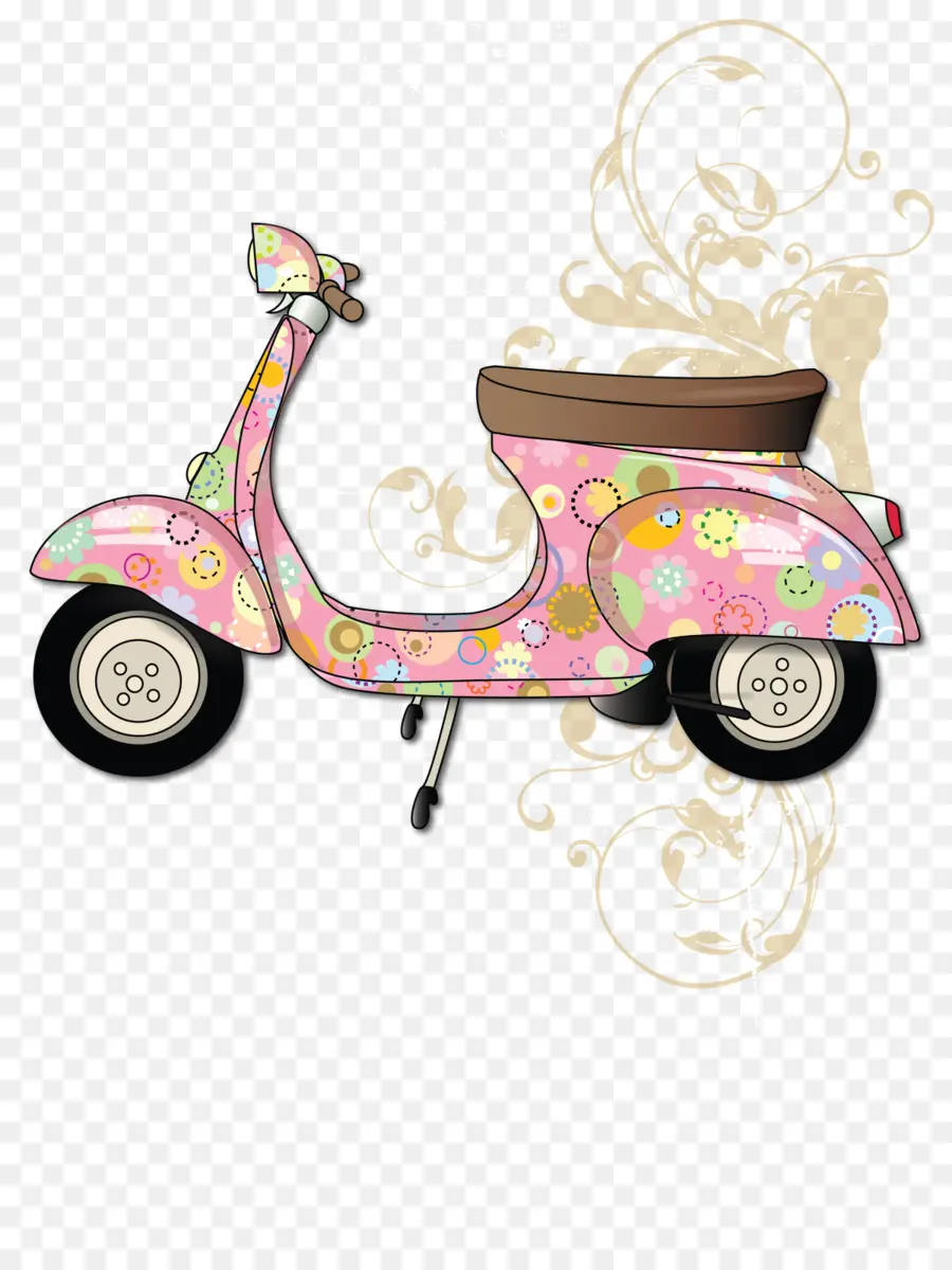 Patinete Rosa，Moto PNG