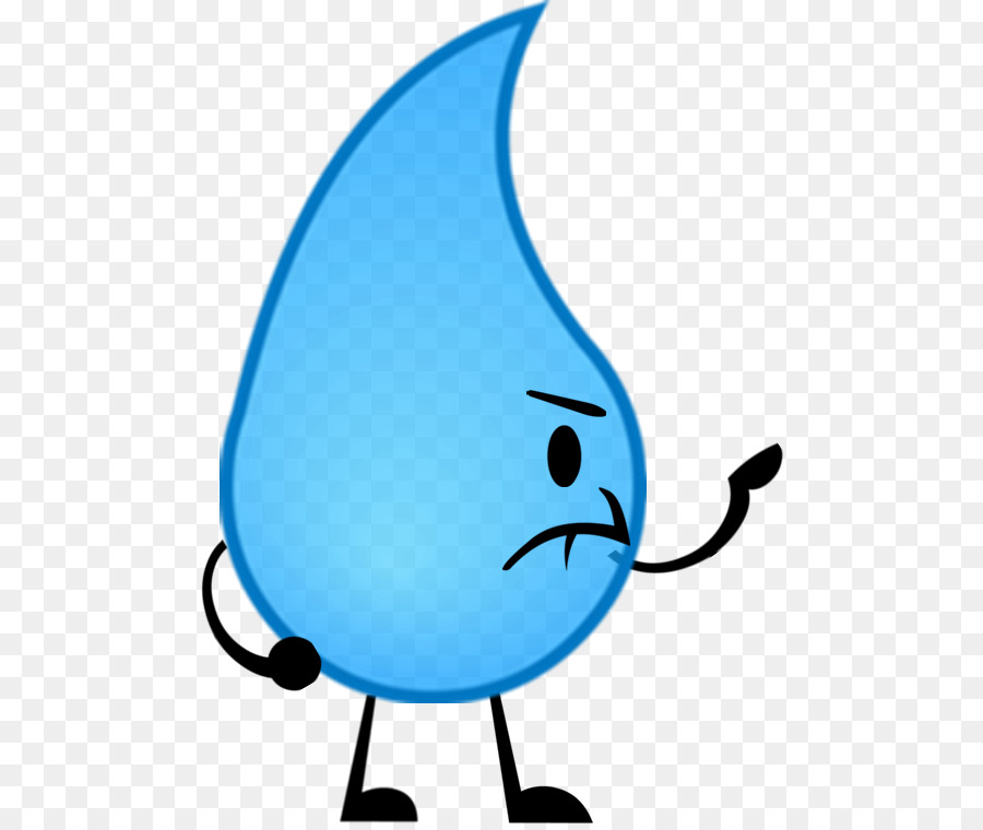 Gota De água Triste，Azul PNG