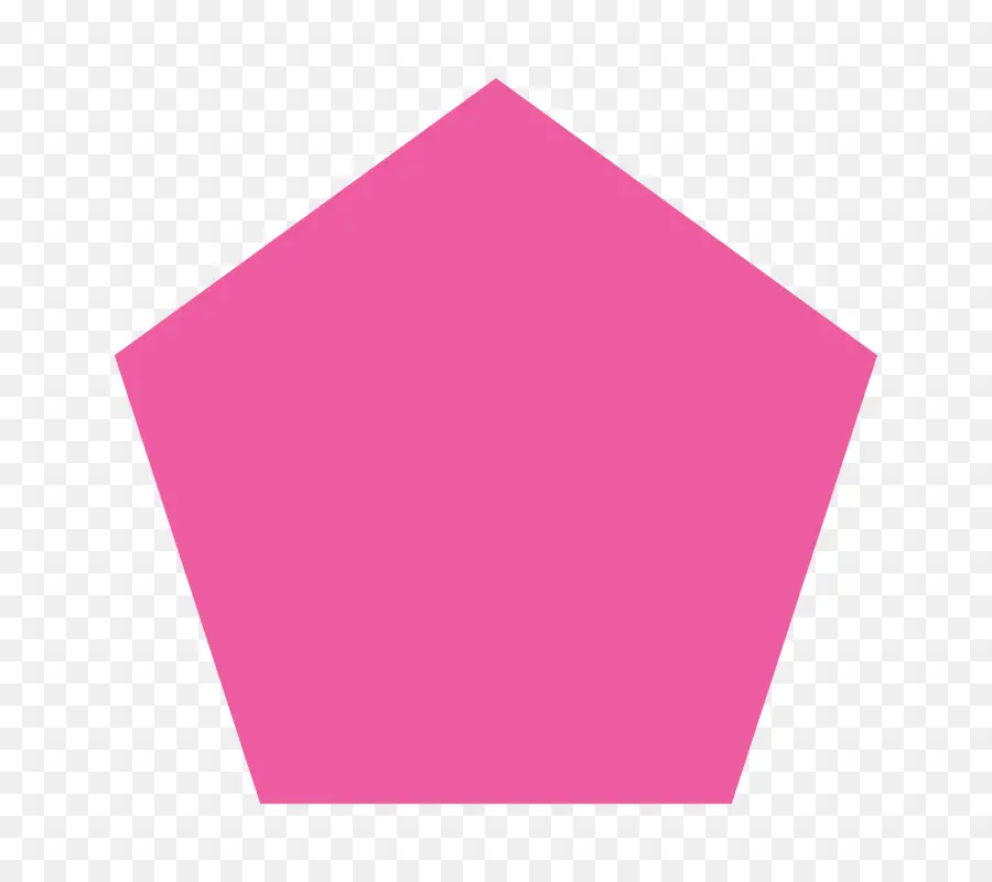 Pentágono Rosa，Geométrico PNG