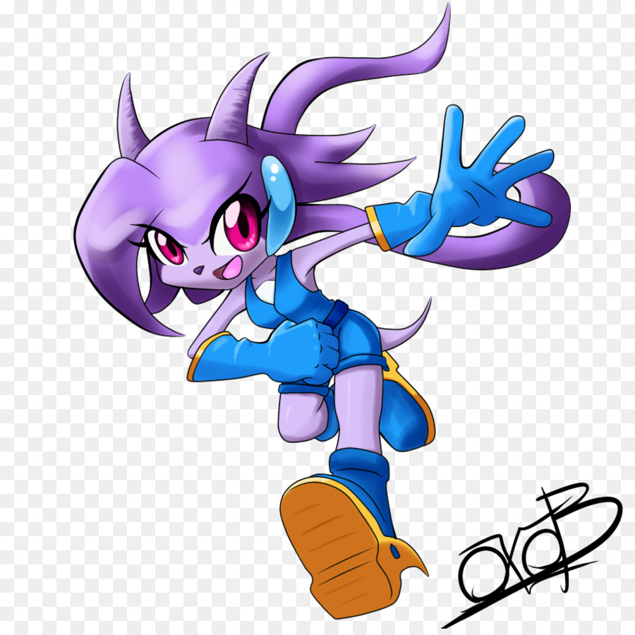 Personagem Roxo，Luvas Azuis PNG