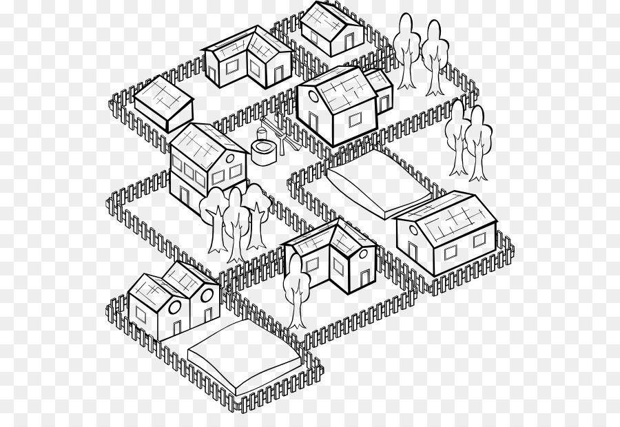 Casas De Doodle，Edifícios PNG