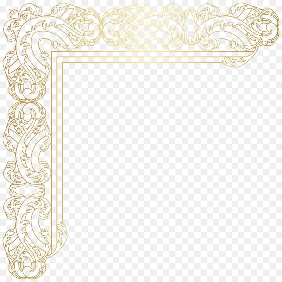 Canto Ornamentado，Ouro PNG