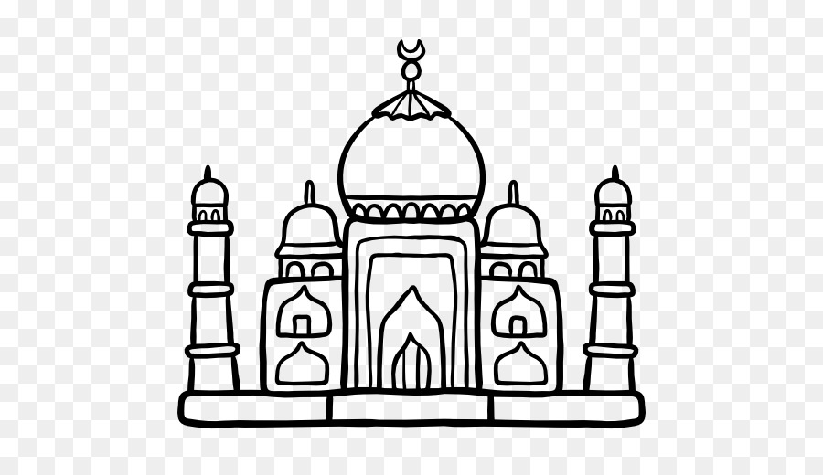 Desenho Do Taj Mahal，Monumento PNG