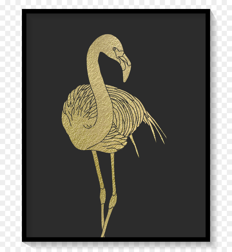 Flamingo Dourado，Pássaro PNG