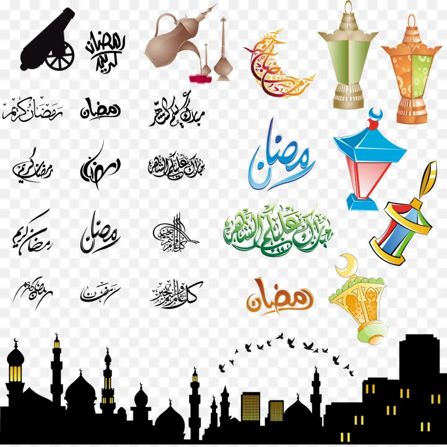 Decorações Do Ramadã，Lanternas PNG