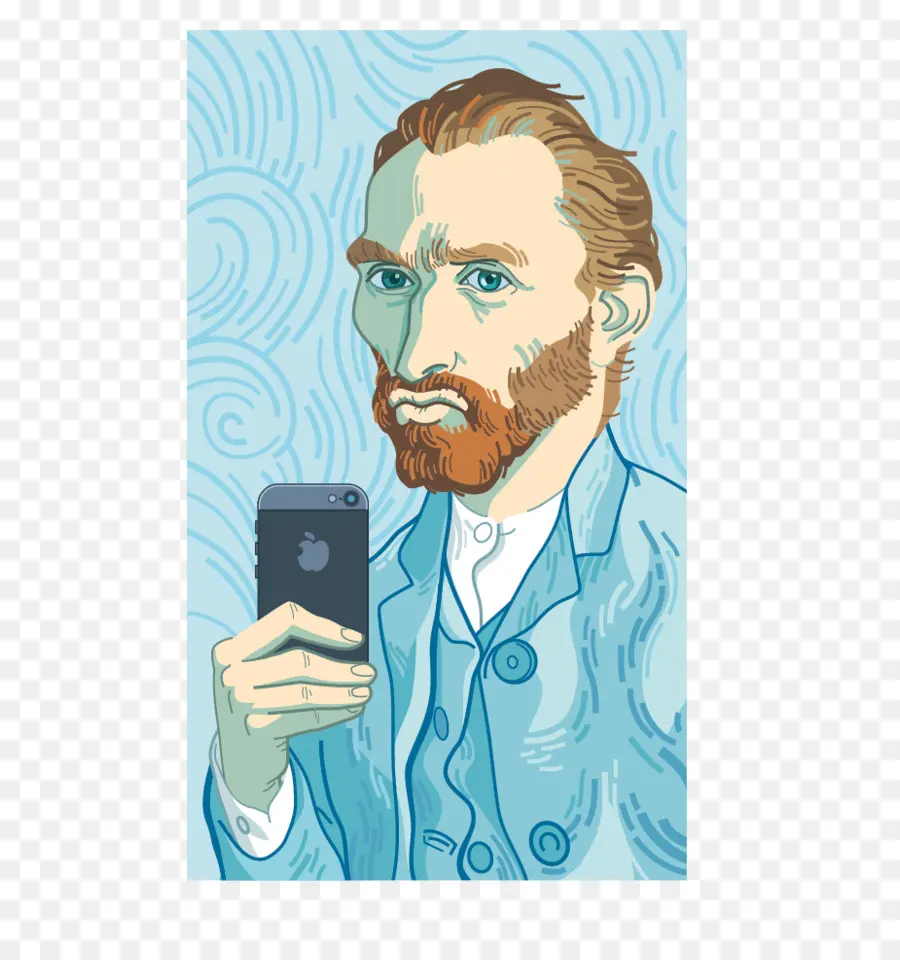 Homem Com Smartphone，Selfie PNG