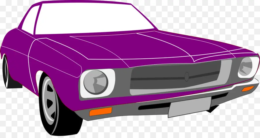 Carro Clássico，Roxo PNG