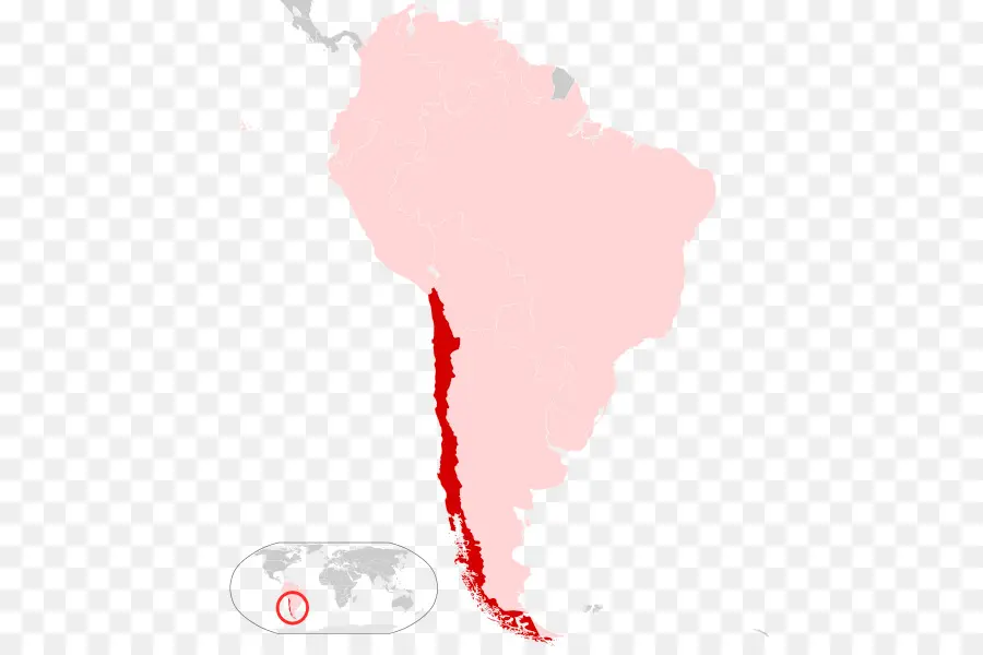 Mapa Do Chile，País PNG