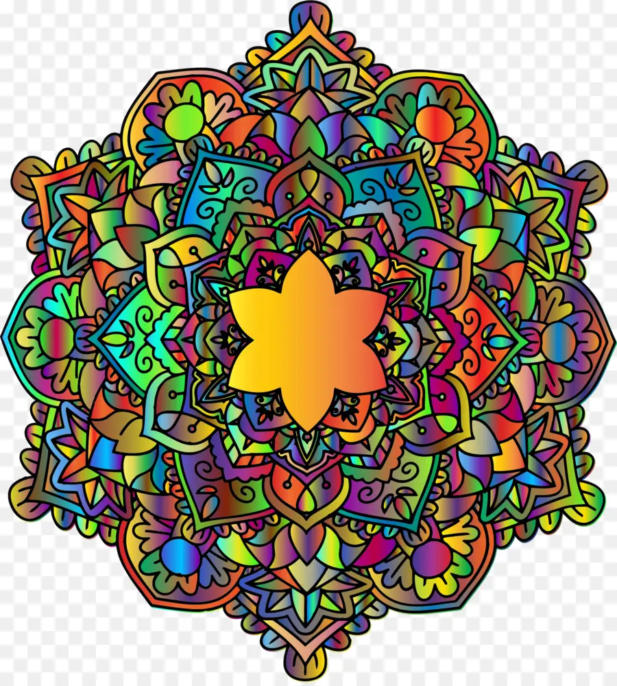 Mandala，Livro De Colorir PNG