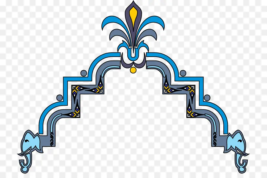 Ornamento，Azul PNG