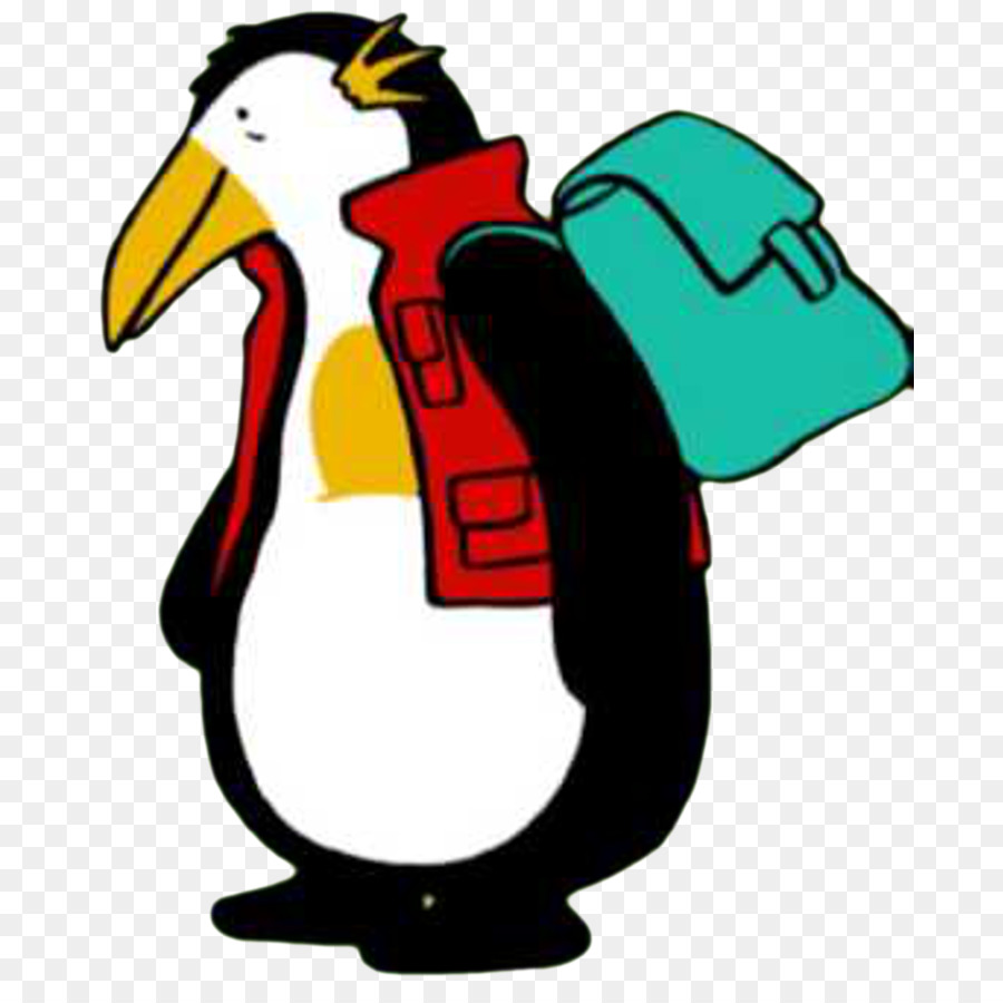 Pinguim Com Mochila，Animal PNG