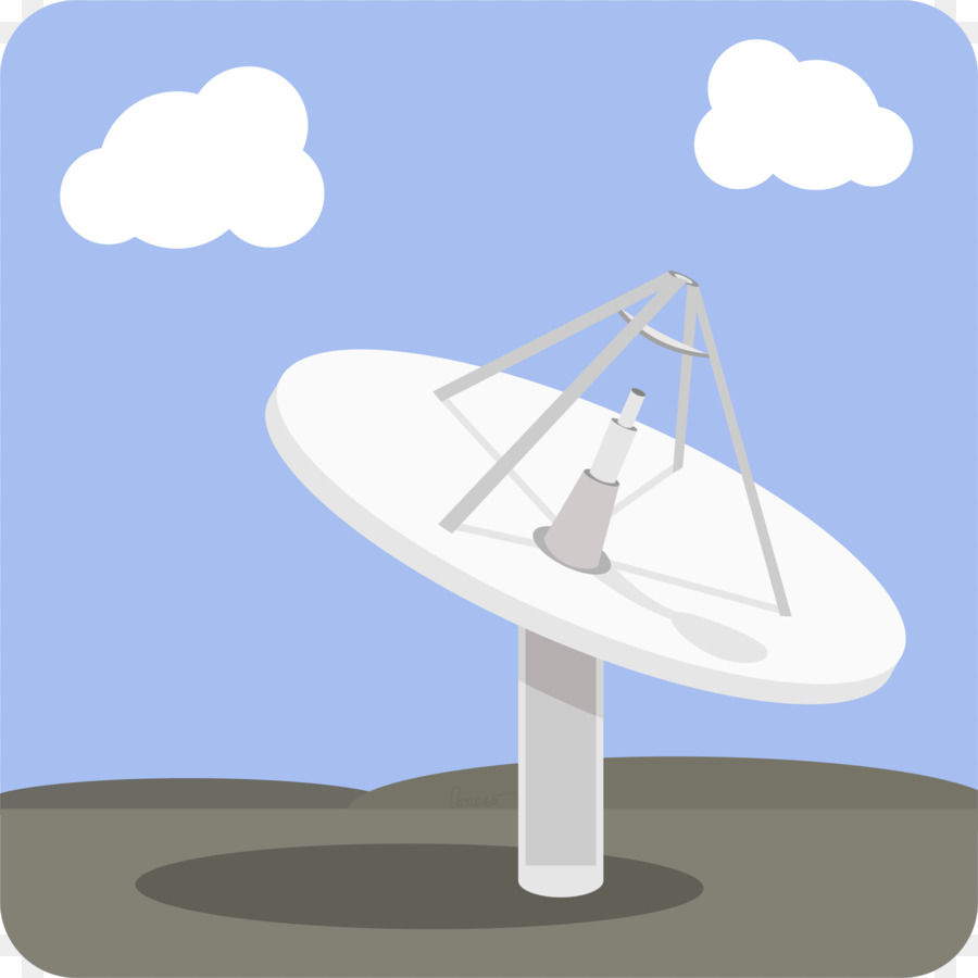 Antena Parabólica，A Estação De Terra PNG