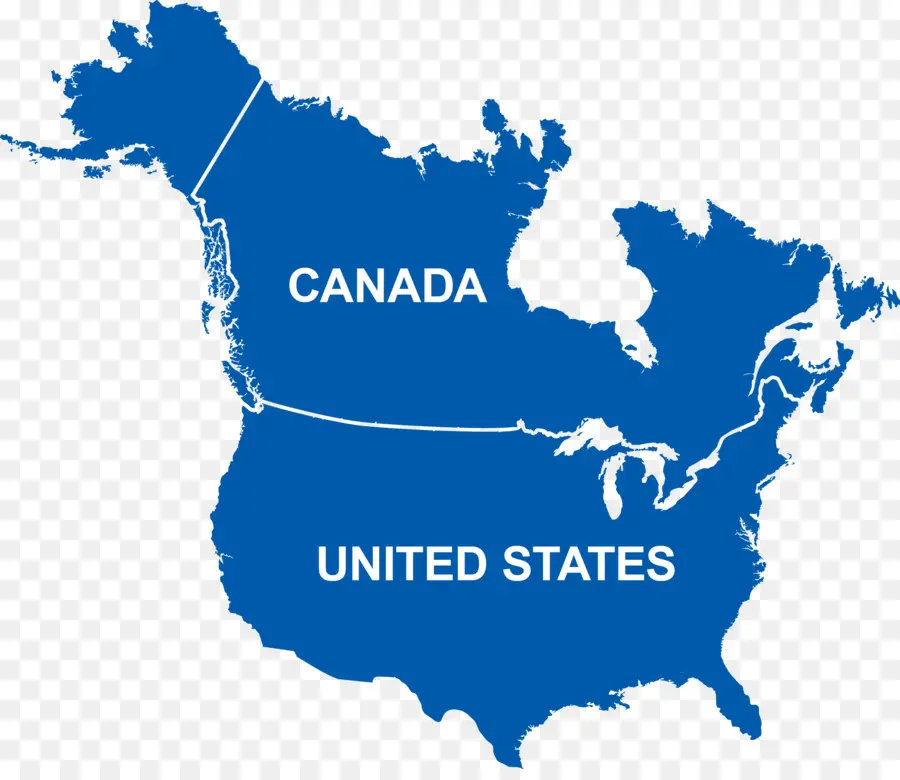 Canadá，Estados Contíguos Dos Estados Unidos PNG