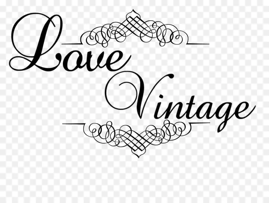 Amor Vintage，Tipografia PNG