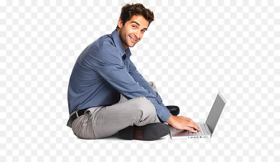 Homem Com Laptop，Portátil PNG