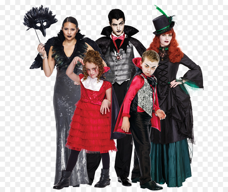 Trajes De Halloween，Família PNG