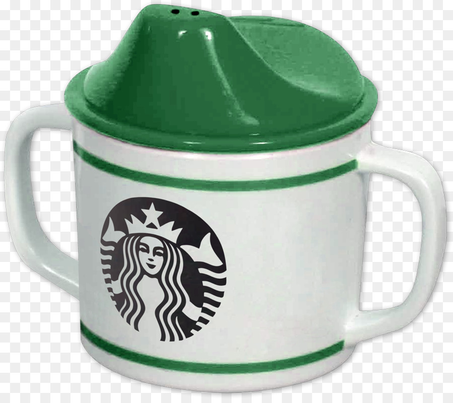 Caneca Branca Com Tampa，Starbucks PNG