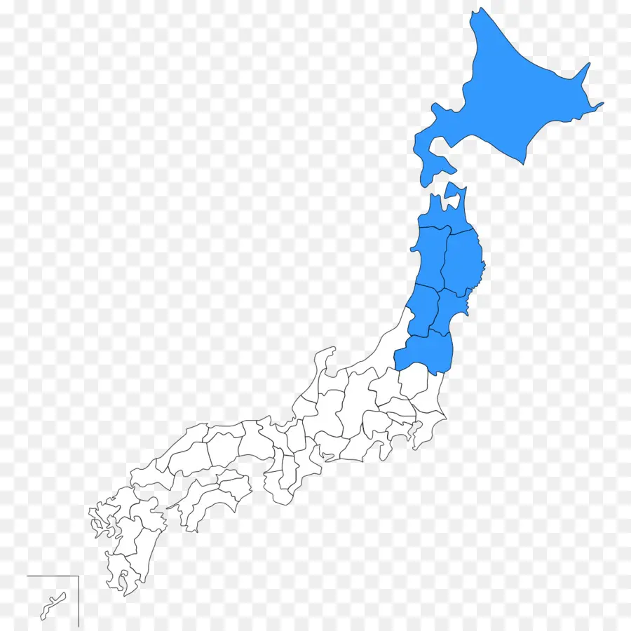 Hokkaido，Mapa PNG